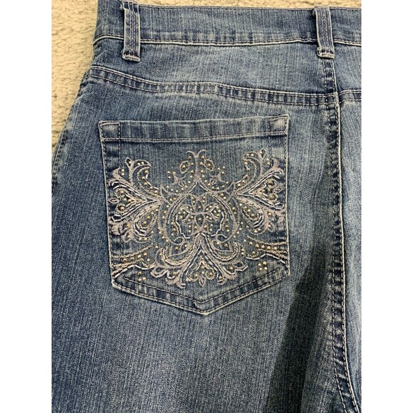 Gloria Vanderbilt American Slimming Effect Amanda Petite 10 Denim Jean Capris - Picture 6 of 15